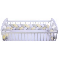 Fonott fejvédő Rácsvédő, fejvédőpárna babaágyba