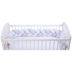 Fonott fejvédő Rácsvédő, fejvédőpárna babaágyba