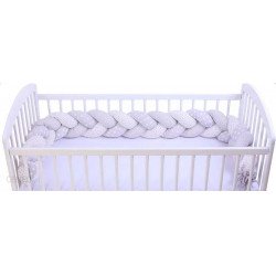 Fonott fejvédő Rácsvédő, fejvédőpárna babaágyba