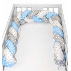 Fonott fejvédő Rácsvédő, fejvédőpárna babaágyba