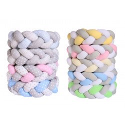 Fonott fejvédő Rácsvédő, fejvédőpárna babaágyba