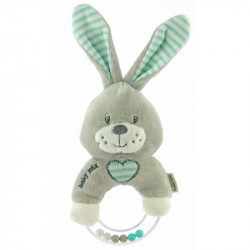 Plüss csörgő Baby Mix nyuszi Plüss  Baba csörgők és rágókák Baby mix