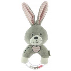 Plüss csörgő Baby Mix nyuszi lányos Plüss  Baba csörgők és rágókák Baby mix