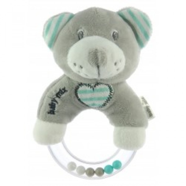 Plüss csörgő Baby Mix maci Plüss