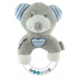 Plüss csörgő Baby Mix kék maci Plüss  Baba csörgők és rágókák Baby mix