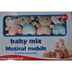 Plüss zenélő forgó Baby Mix Plüss Akciós termékeink  Baby mix