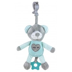 Baby Mix felhúzhatós zenélő maci zöld Zenélős játékok Baby Mix termékek Baby mix