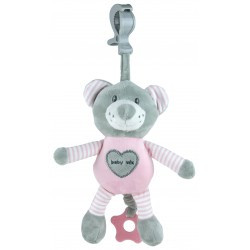 Baby Mix felhúzhatós zenélő maci rózsaszín Zenélős játékok Baby Mix termékek Baby mix