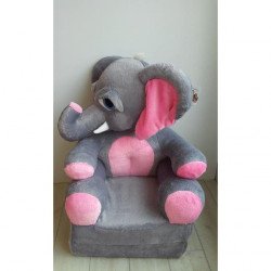 Rózsaszín elefánt, szétnyitható plüss babafotel Babafotel
