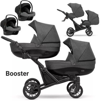 Kunert Booster Multifunkciós iker babakocsi, grafitszürke KUNERT  BOOSTER 