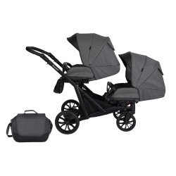 Kunert Booster Multifunkciós iker babakocsi, grafitszürke KUNERT  BOOSTER 