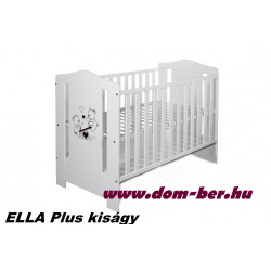 ELLA Plus fehér 120*60cm kiságy Ágyneműtartó nélküli kiságyak