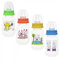 Baby Bruin polipropilén 125ml-es cumisüveg, karcsúsított, fogó nélkül Baby Bruin Baba etetés Baby Bruin