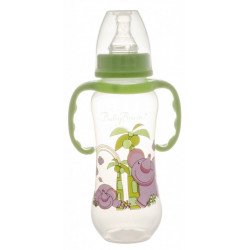 Baby Bruin polipropilén 240ml-es cumisüveg, karcsúsított, fogóval Baby Bruin