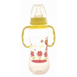 Baby Bruin polipropilén 240ml-es cumisüveg, karcsúsított, fogóval Baby Bruin