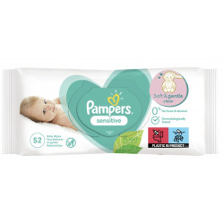 Pampers Sensitive 52 lapos törlőkendő Törlőkendők babáknak Akciós termékeink  Pampers