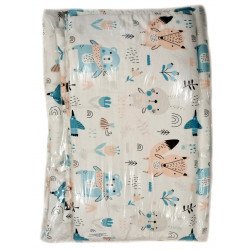 4 részes baba ágynemű garnitúra-erdő mintás 4 részes