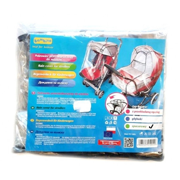 Univerzális esővédő fólia sportkocsira Babakocsi kiegészítők