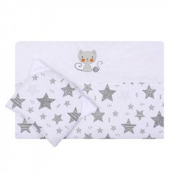 Csillagmintás takaró és párna szett babakocsiba Babakocsi kiegészítők