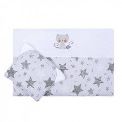 Csillagmintás takaró és párna szett babakocsiba Babakocsi kiegészítők