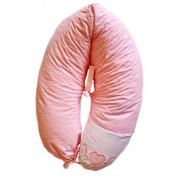 Szoptatós párna hímzett Kifli alakú