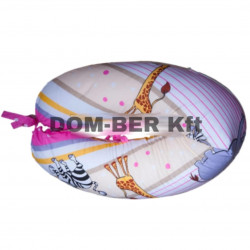 Szoptatós párna szafari mintás Kifli alakú