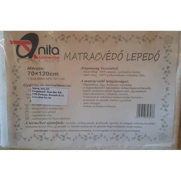 Matracvédő lepedő 70*120 cm Gumis lepedők