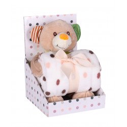 Babatakaró Plüss állatkával Babatakarók, plédek