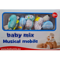 Plüss zenélő forgó Baby Mix Új mintákkal Plüss