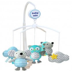 Plüss zenélő forgó Baby Mix Új mintákkal Plüss