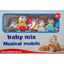 Plüss zenélő forgó Baby Mix Új mintákkal Plüss
