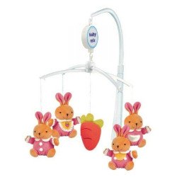 Plüss zenélő forgó Baby Mix Új mintákkal Plüss