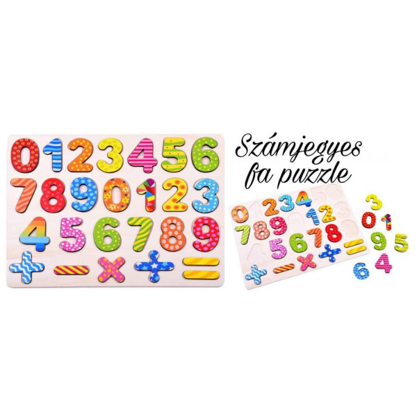 Számjegyes fa puzzle Interaktív fejlesztő játékok