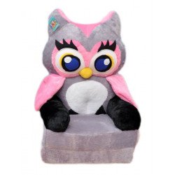 Mesefigurás plüss babafotel - Szürke bagoly Babafotel Babafotel Smyk