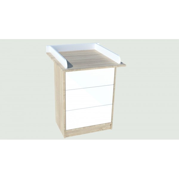 Sonoma-Fehér Pelenkázó Komód 70-es Öltöztetőszekrények, komódok