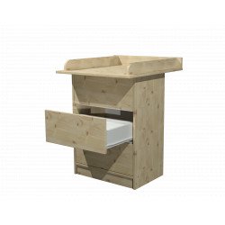 AKCIÓ!!! DOMBI 3 fiókos pelenkázó komód Fenyő színben Öltöztetőszekrények, komódok