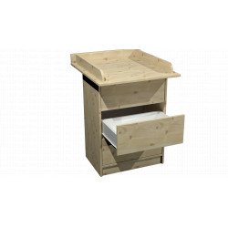 AKCIÓ!!! DOMBI 3 fiókos pelenkázó komód Fenyő színben Öltöztetőszekrények, komódok