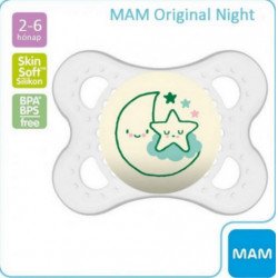 MAM Night szilikon cumi 2- 6 hónap 2-6 hónap