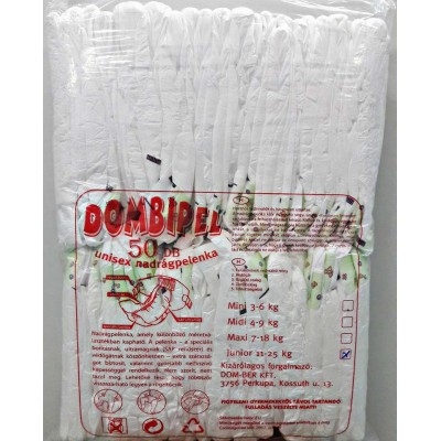 50db-os Junior (11-25kg) Pommette pelenka 50 drb-os csomagolás