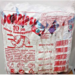 10db-os Maxi (7-18kg) Pelenka 10 drb-os csomagolás 10 drb-os csomagolás DOM-BER pelenka