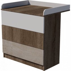 Dombi Dió-Bézs pelenkázó komód Öltöztetőszekrények, komódok Babaszoba felszerelés Symbaba