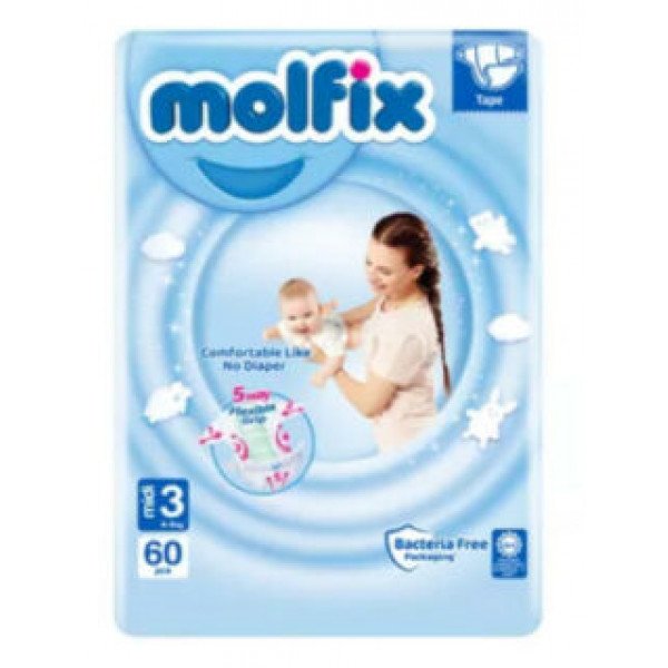 Molfix Midi ( 4-9 kg) pelenka (60db) Molfix