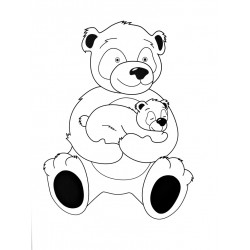 PANDA venge-fehér kiságy Ágyneműtartó nélküli kiságyak